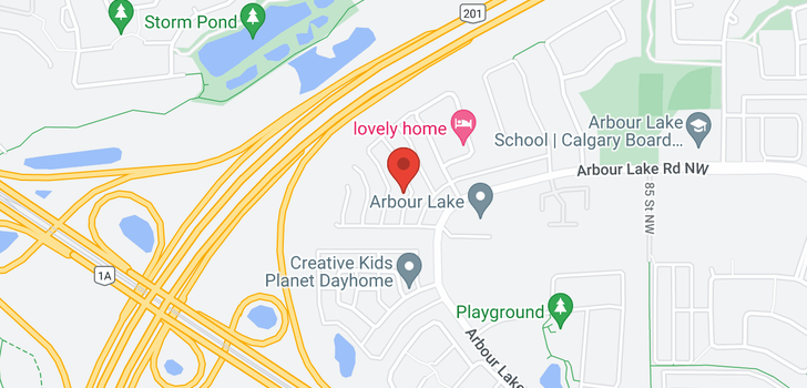 map of 125 Arbour Stone PL NW